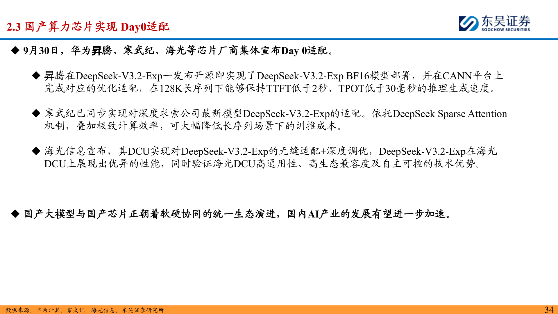 怎样理解2.3 国产算力芯片实现 Day0适配?