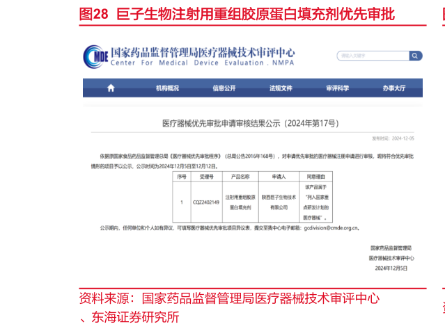 你知道巨子生物注射用重组胶原蛋白填充剂优先审批?