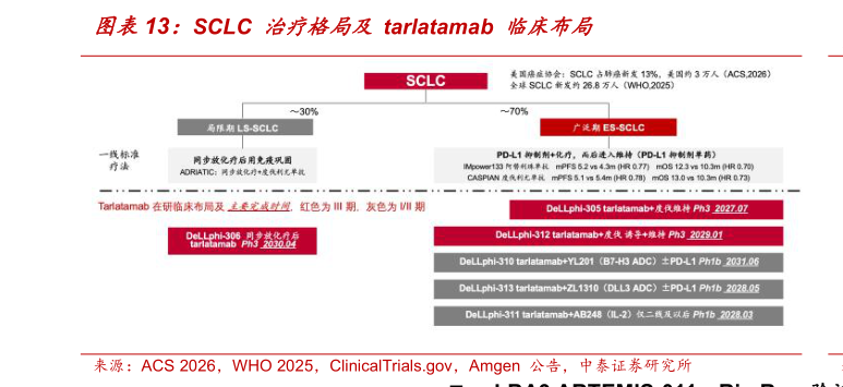 谁能回答SCLC 治疗格局及 tarlatamab 临床布局