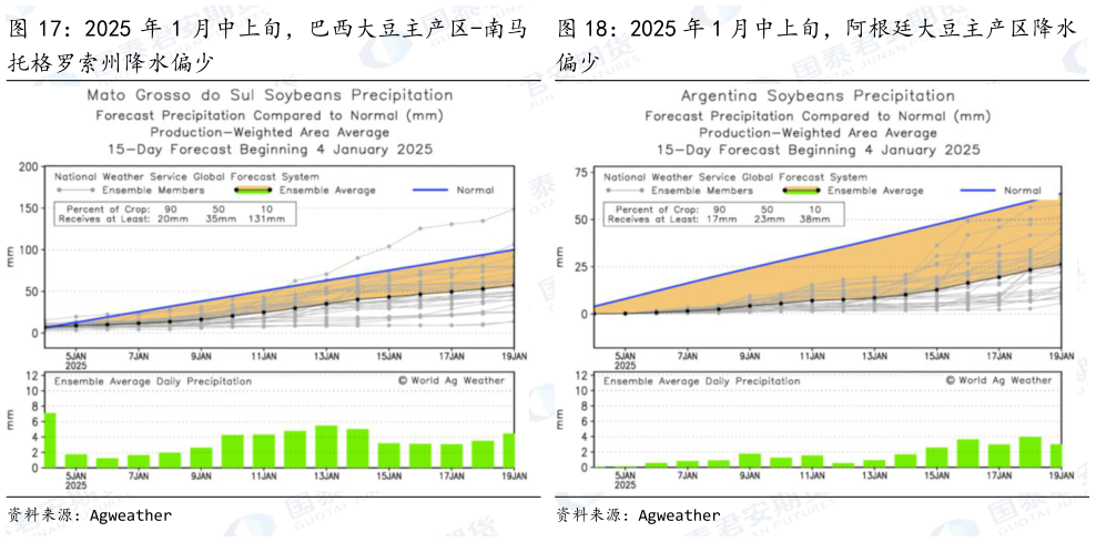 如何了解2025 年 1 月中上旬，阿根廷大豆主产区降水