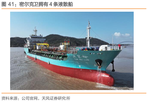 怎样理解密尔克卫拥有 4 条液散船
