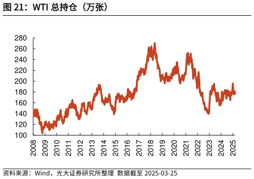 如何解释WTI 总持仓（万张）