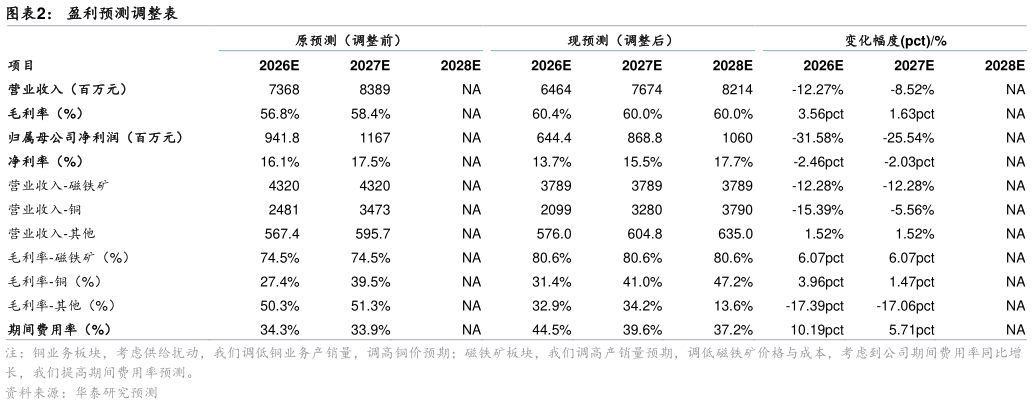 各位网友请教一下盈利预测调整表?