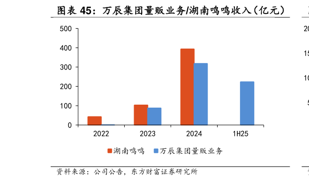 咨询下各位万辰集团量贩业务湖南鸣鸣收入（亿元）