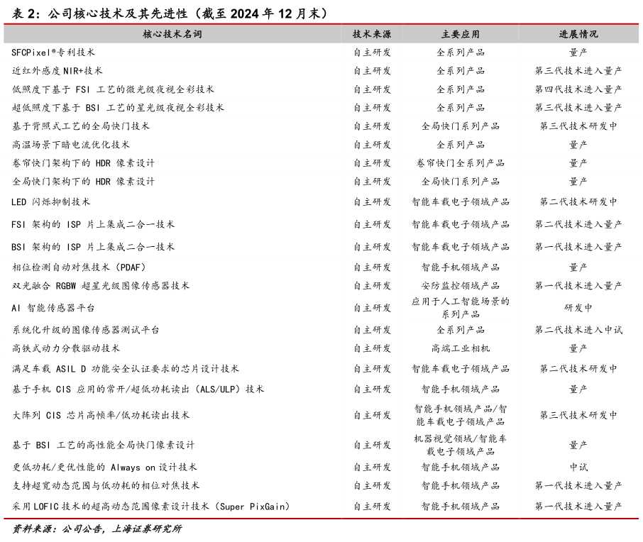 如何才能公司核心技术及其先进性(截至 2024 年 12 月末)?