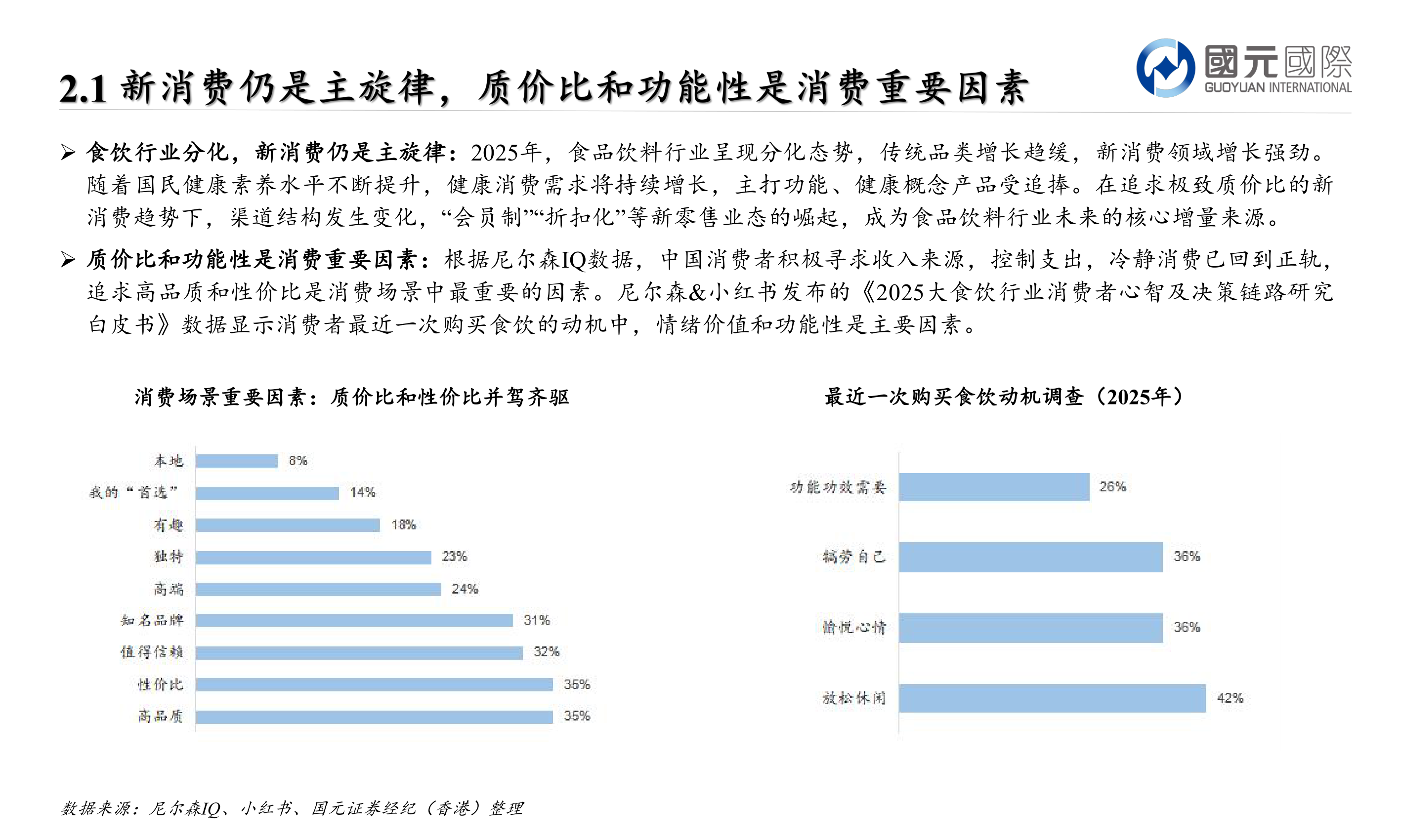 我想了解一下Ø 食饮行业分化，新消费仍是主旋律：2025年，食品饮料行业呈现分化态势，传统品类增长趋缓，新消费领域增长强劲。?