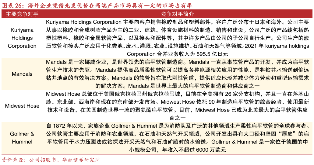 想关注一下海外企业凭借先发优势在高端产品市场具有一定的市场占有率?