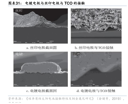 咨询大家电镀电极与丝印电极与 TCO 的接触
