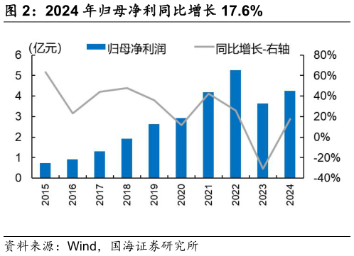 一起讨论下2024 年归母净利同比增长 17.6%