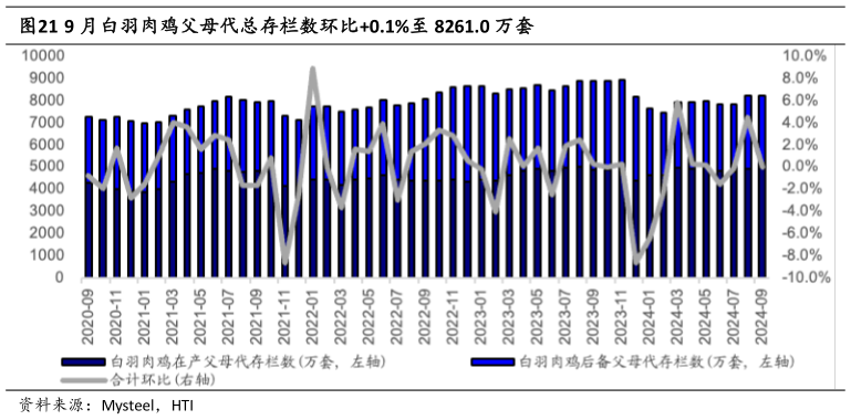 如何才能9 月白羽肉鸡父母代总存栏数环比0.1%至 8261.0 万套?