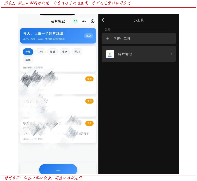 如何解释微信小微能够仅凭一句自然语言描述生成一个形态完整的轻量应用