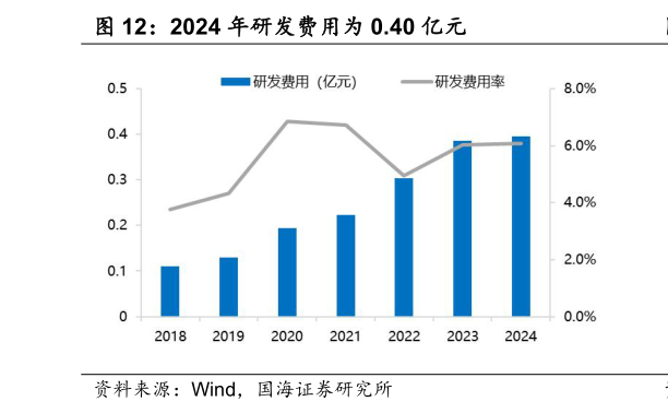 如何了解2024 年研发费用为 0.40 亿元