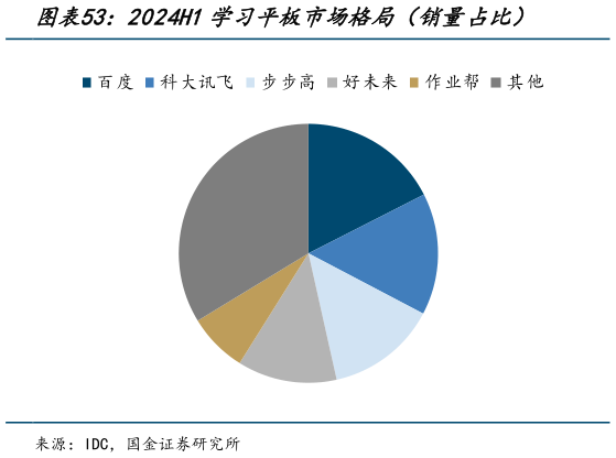 谁知道2024H1学习平板市场格局(销量占比)?