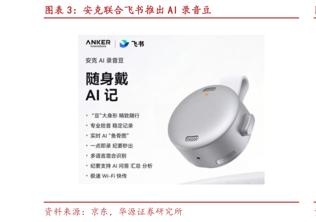 如何了解安克联合飞书推出 AI 录音豆