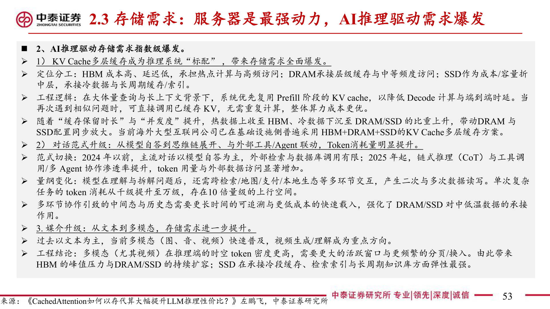 谁知道2.3 存储需求：服务器是最强动力，AI推理驱动需求爆发