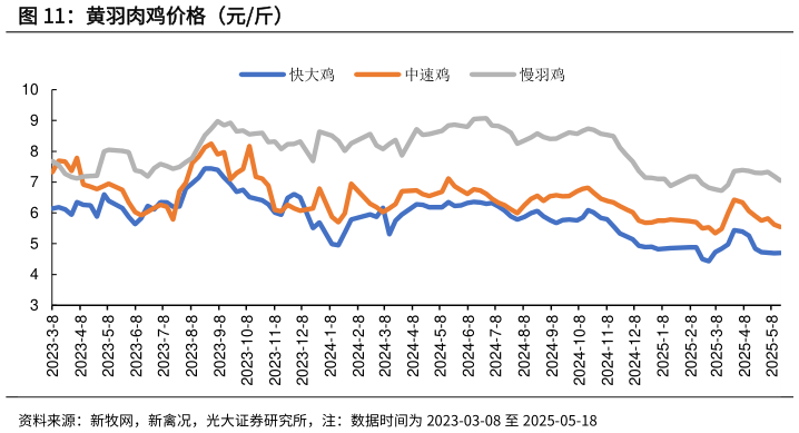 各位网友请教一下黄羽肉鸡价格(元斤)?