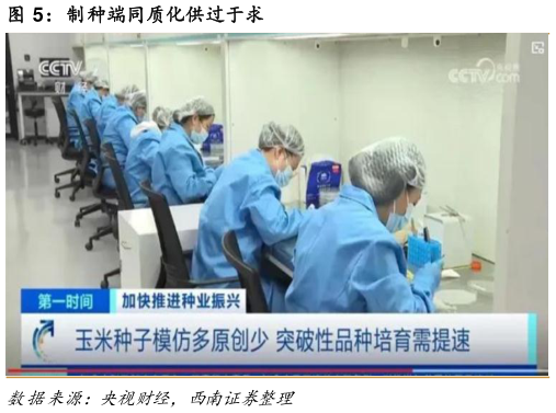 请问一下制种端同质化供过于求