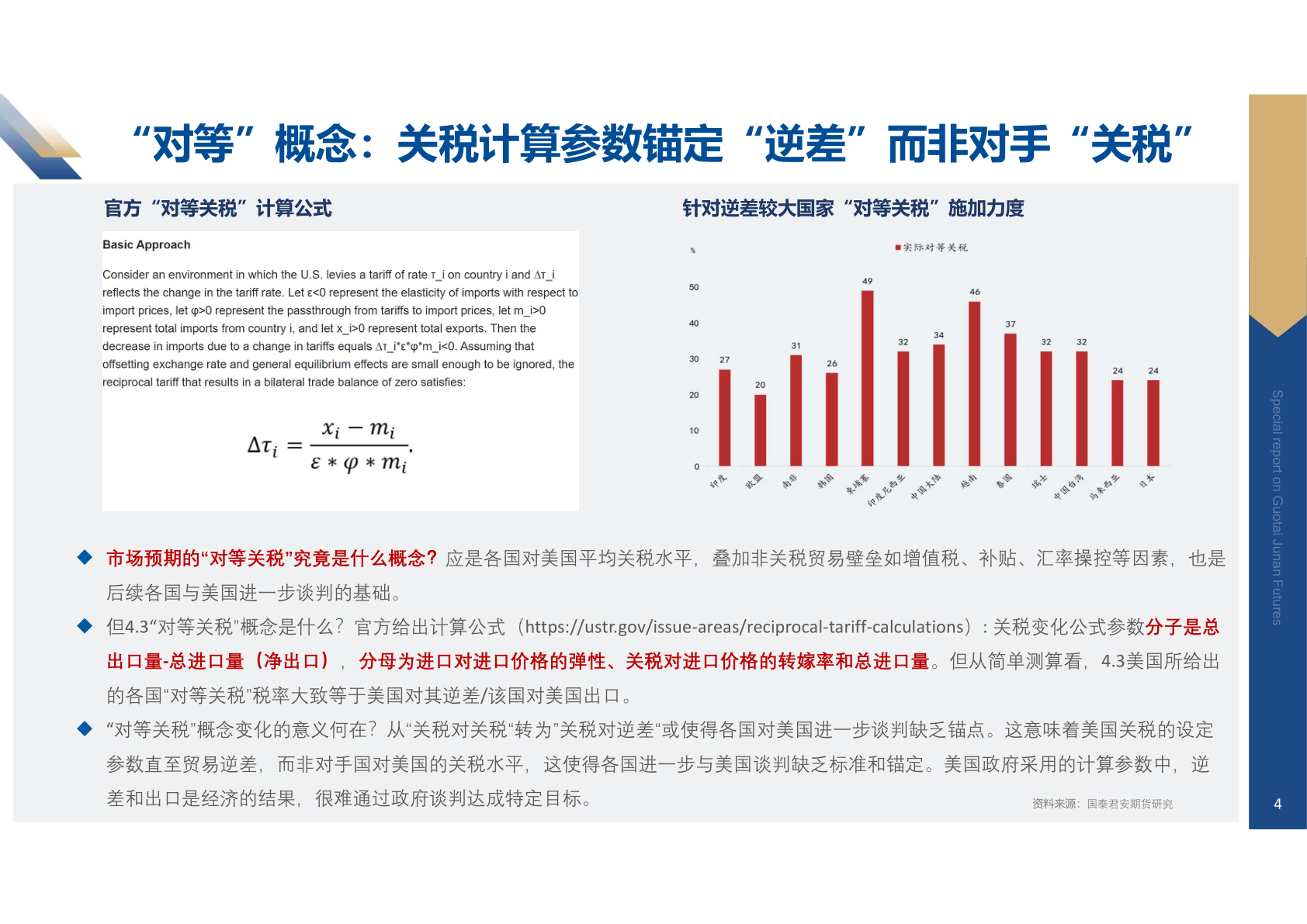 一起讨论下“对等”概念：关税计算参数锚定“逆差”而非对手“关税”