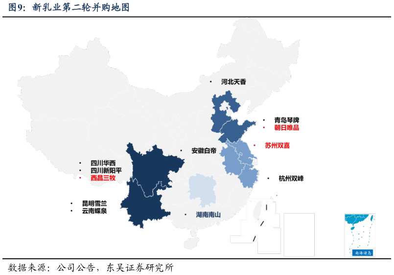 咨询下各位新乳业第二轮并购地图