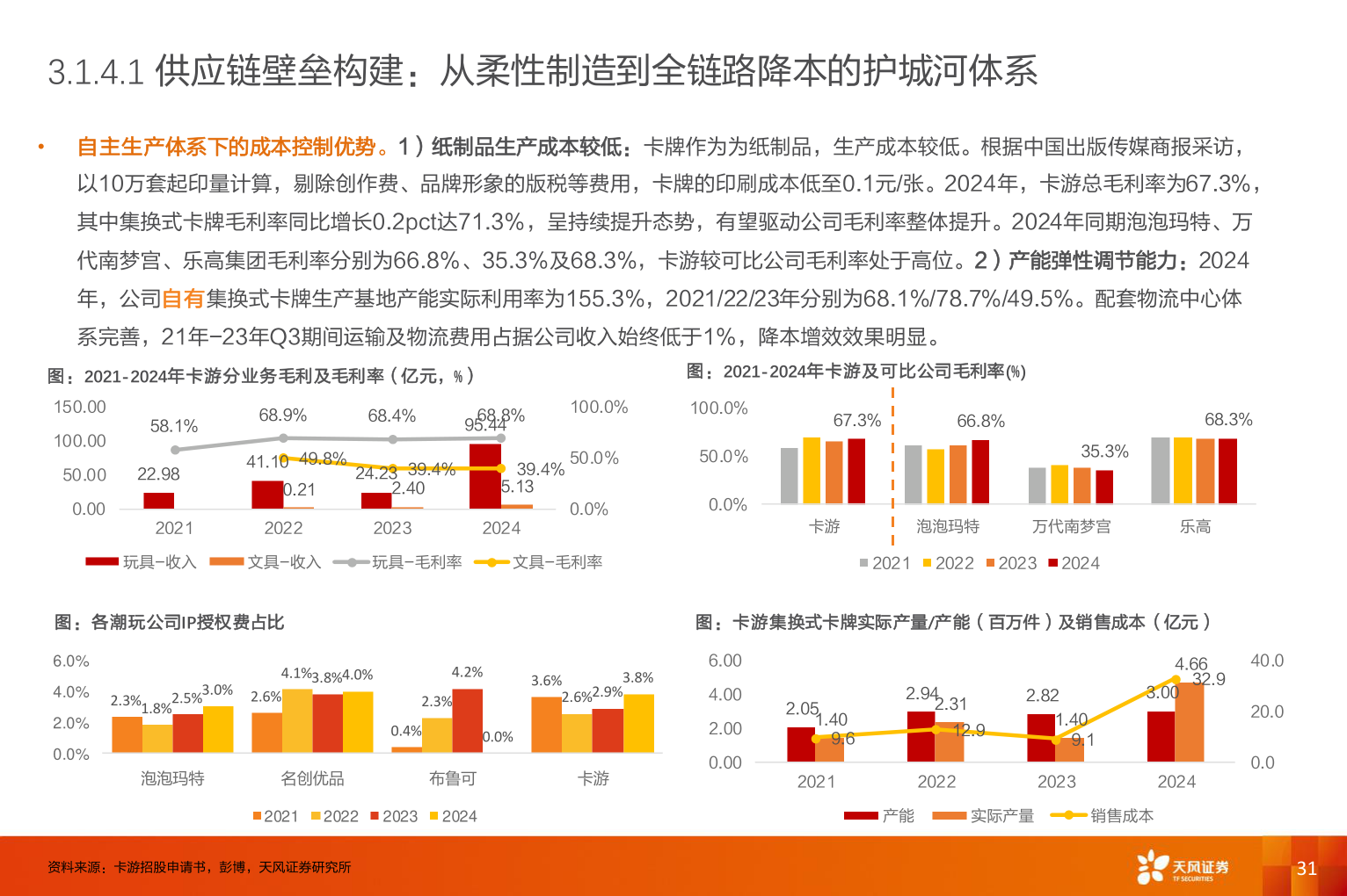谁能回答3.1.4.1 供应链壁垒构建：从柔性制造到全链路降本的护城河体系