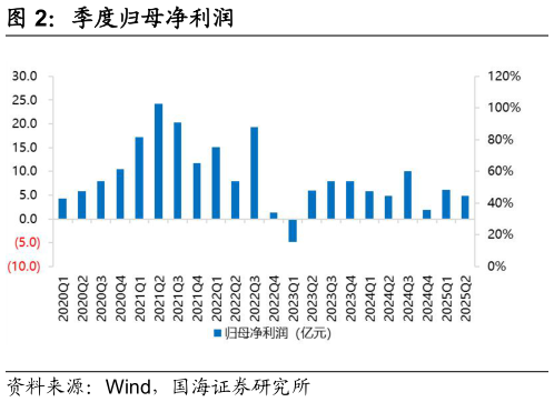 请问一下季度归母净利润