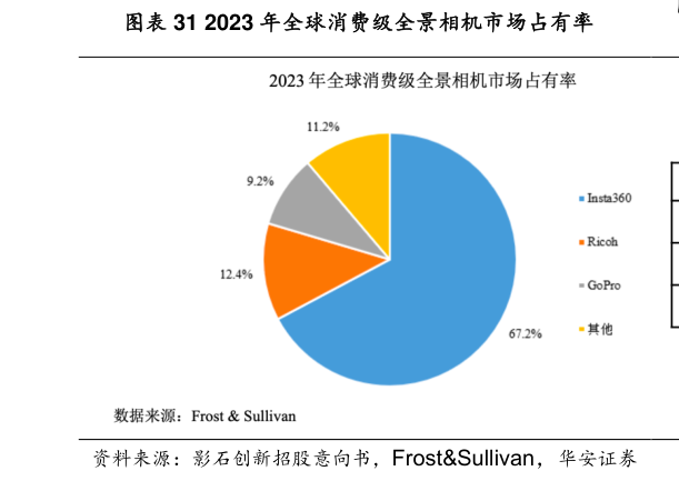 我想了解一下2023 年全球消费级全景相机市场占有率