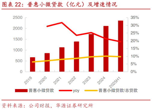 你知道普惠小微贷款（亿元）及增速情况?