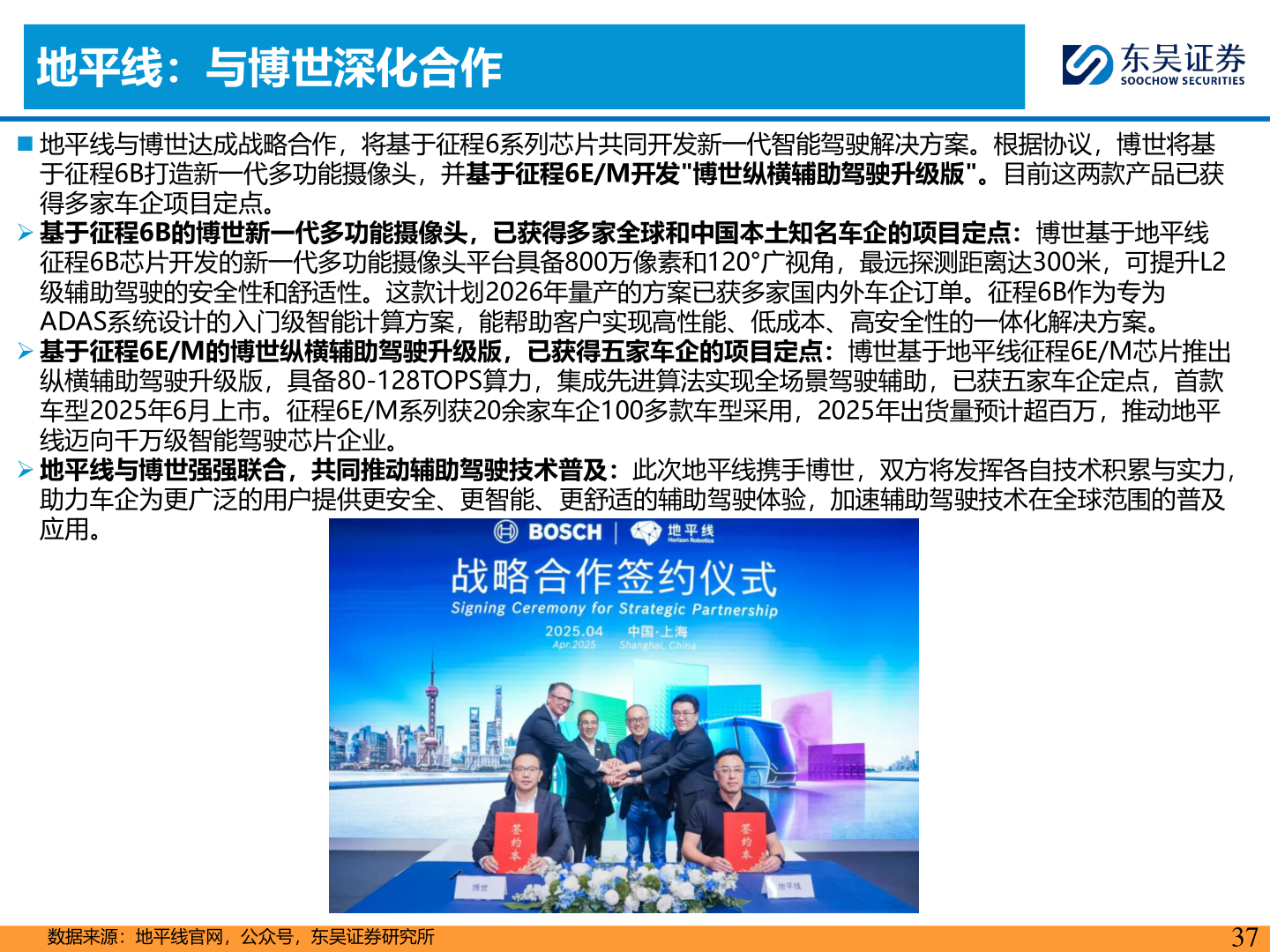 咨询大家地平线：与博世深化合作