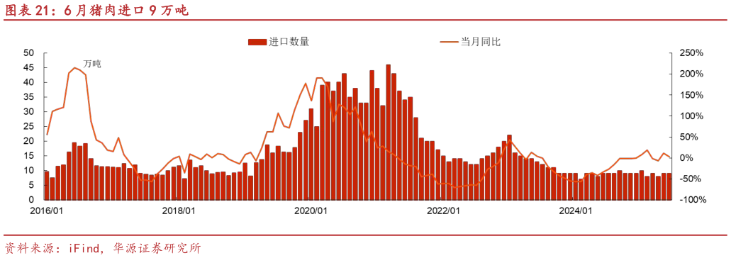 谁知道6 月猪肉进口 9 万吨?
