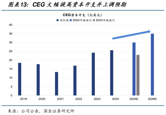 谁能回答CEG 大幅提高资本开支并上调预期?