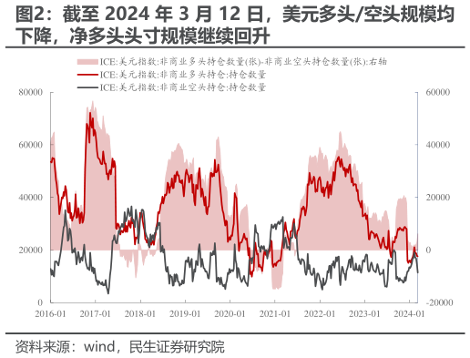 各位网友请教一下截至 2024 年 3 月 12 日，美元多头空头规模均
