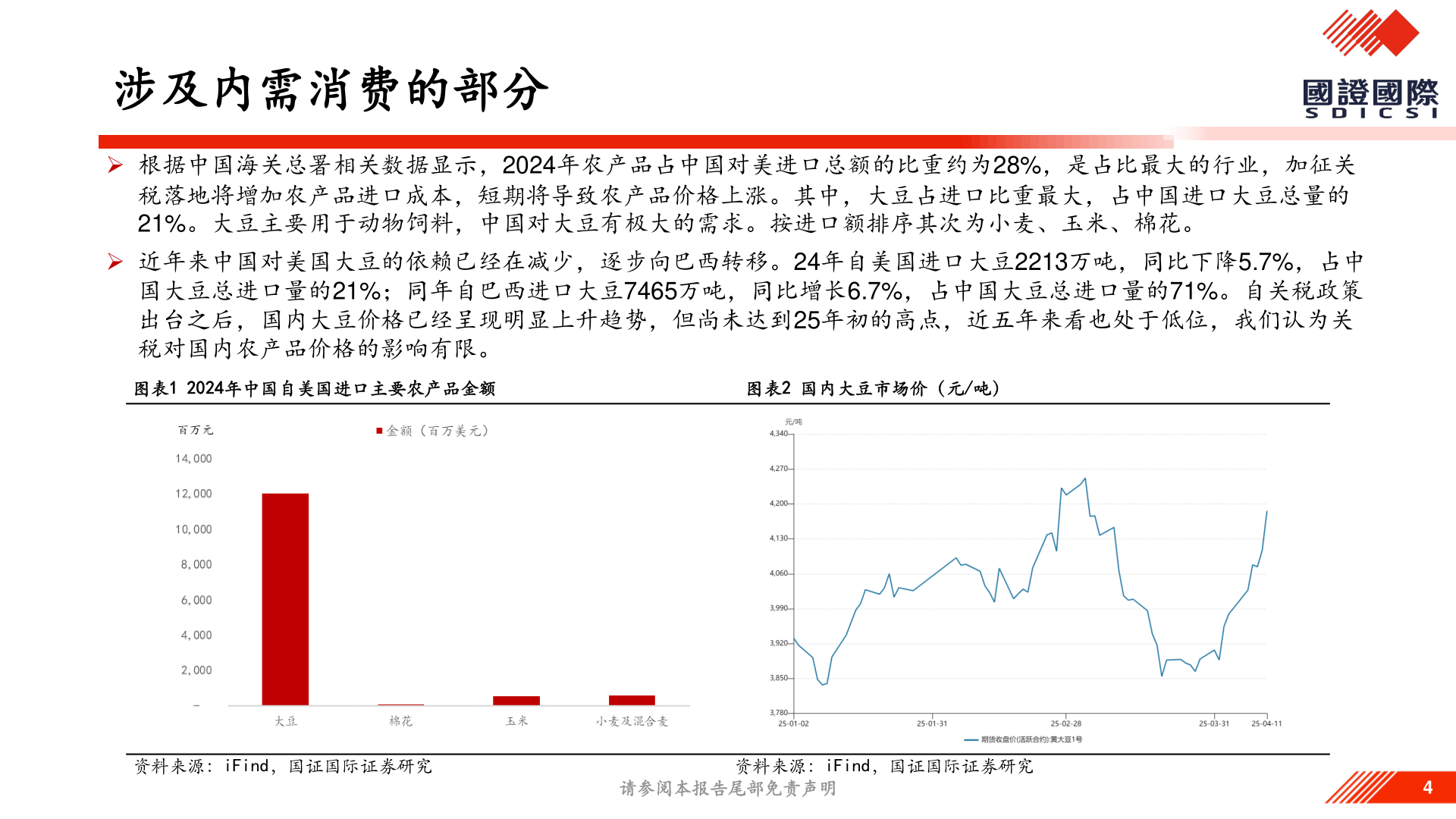 谁知道涉及内需消费的部分
