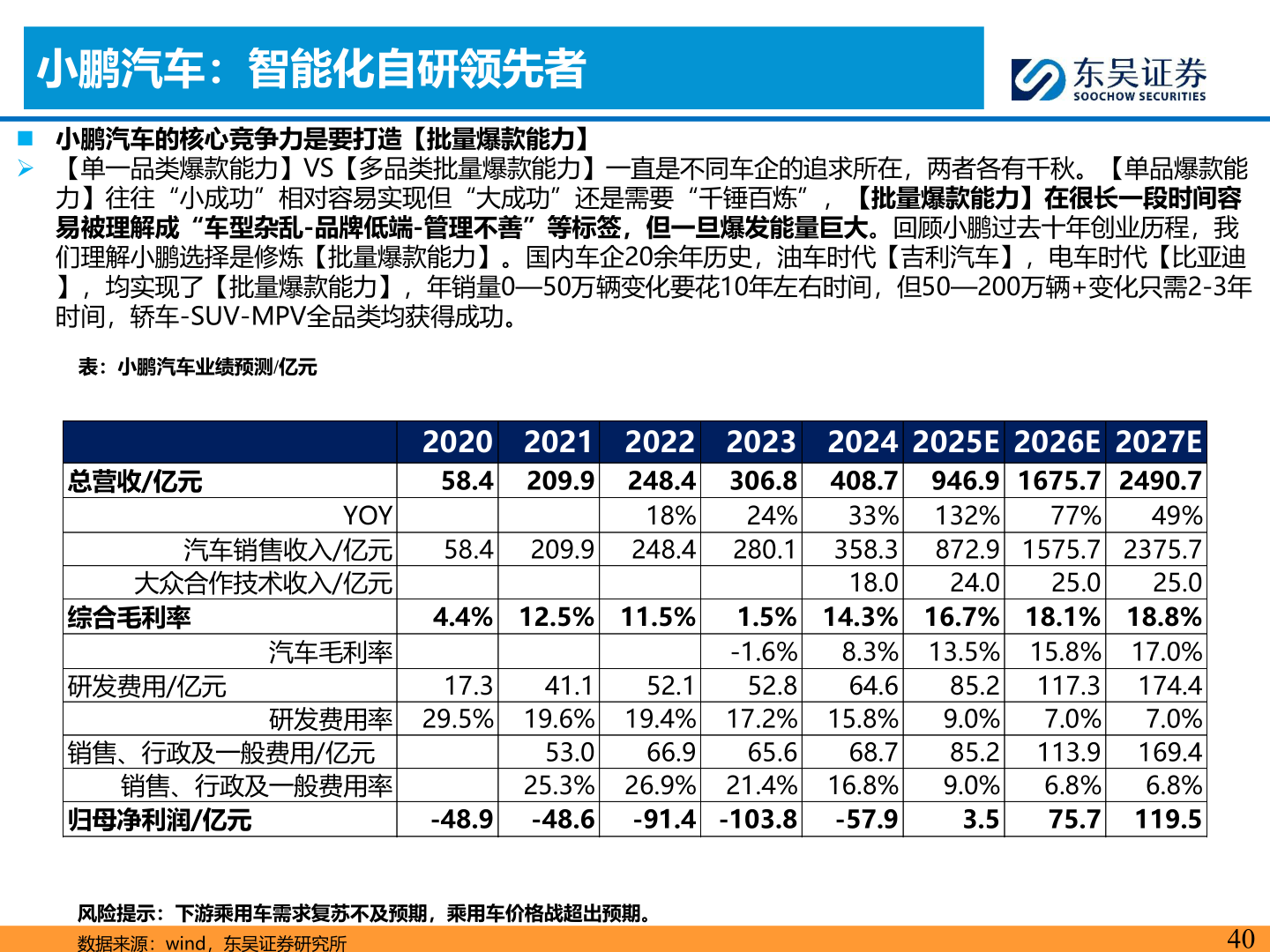 咨询大家小鹏汽车：智能化自研领先者