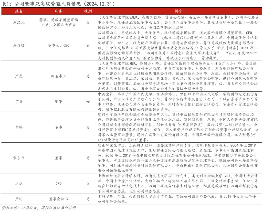 如何看待公司董事及高级管理人员情况（2024.12.31）?