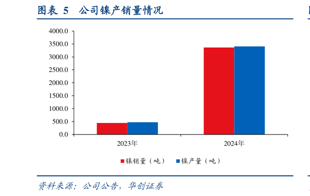 咨询大家公司镍产销量情况