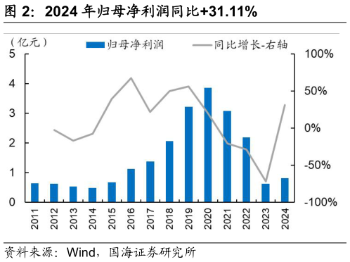 想关注一下2024 年归母净利润同比31.11%