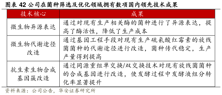 如何解释公司在菌种筛选及优化领域拥有数项国内领先技术成果?