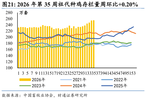 如何了解2026 年第 35 周祖代种鸡存栏量周环比0.20%