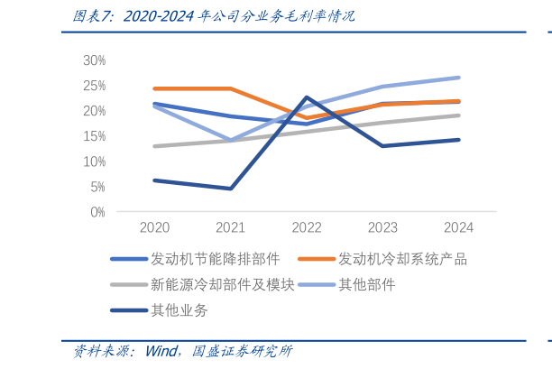 咨询大家2020-2024年公司分业务毛利率情况