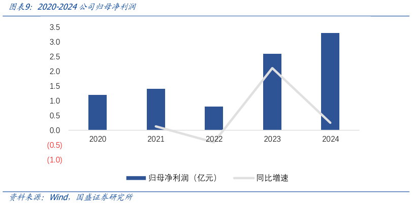 谁知道2020-2024公司归母净利润