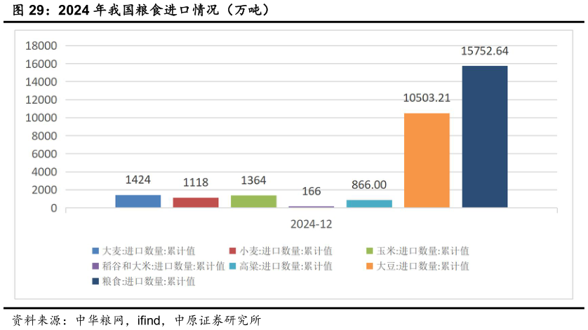 如何看待2024 年我国粮食进口情况（万吨）