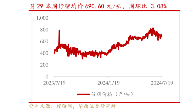 想问下各位网友本周仔猪均价 690.60 元头,周环比-3.08%?
