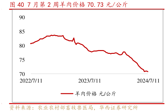 如何解释7 月第 2 周羊肉价格 70.73 元公斤?