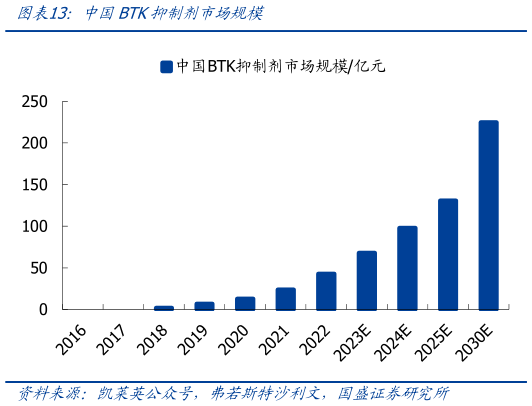 想关注一下中国BTK抑制剂市场规模