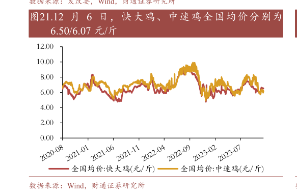想关注一下.12 月 6 日,快大鸡、中速鸡全国均价分别为?