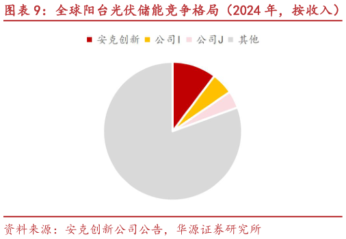 咨询大家全球阳台光伏储能竞争格局（2024 年，按收入）