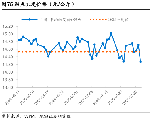 谁知道鲤鱼批发价格（元公斤）