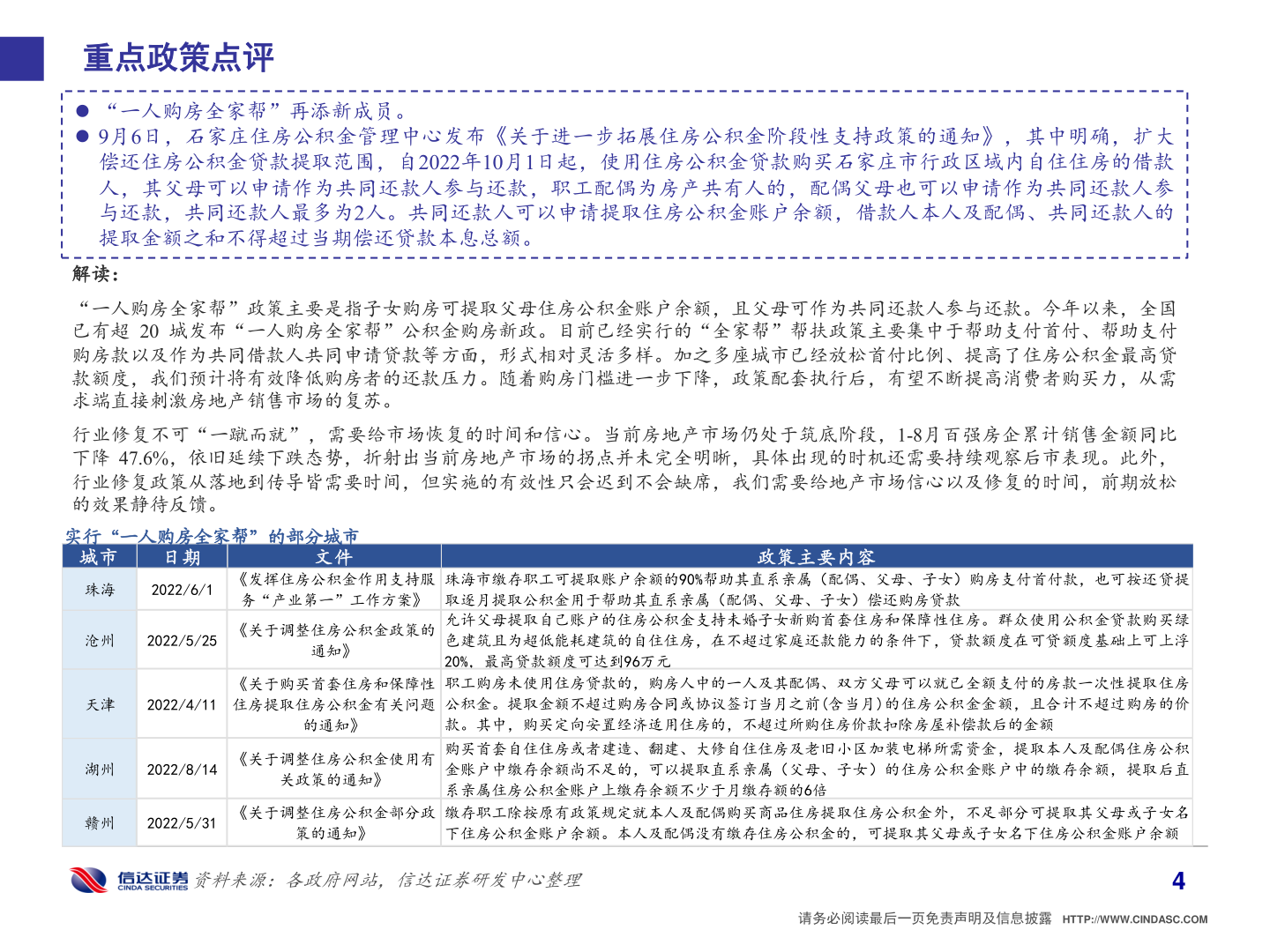 如何了解重点政策点评