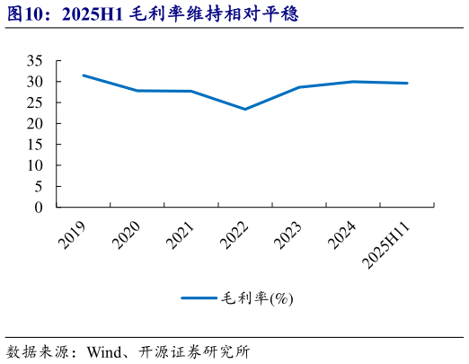 如何了解2025H1 毛利率维持相对平稳?