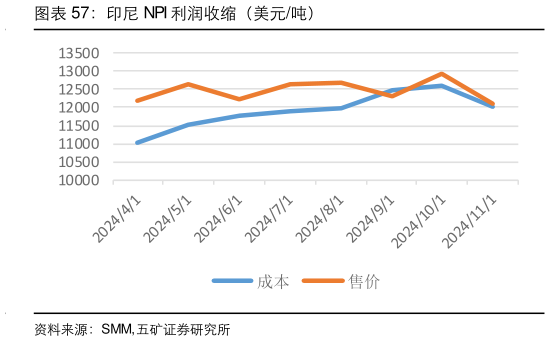 谁能回答印尼 NPI 利润收缩（美元吨）